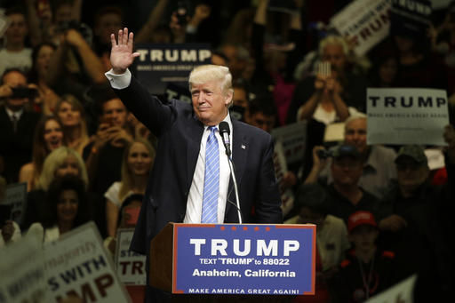 Trump visits California, 2016